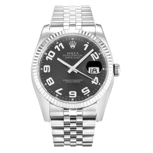 Rolex Datejust Black Dial 116234 Mens 36MM