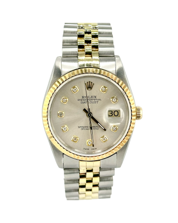 Rolex Datejust 16233 Silver Diamond